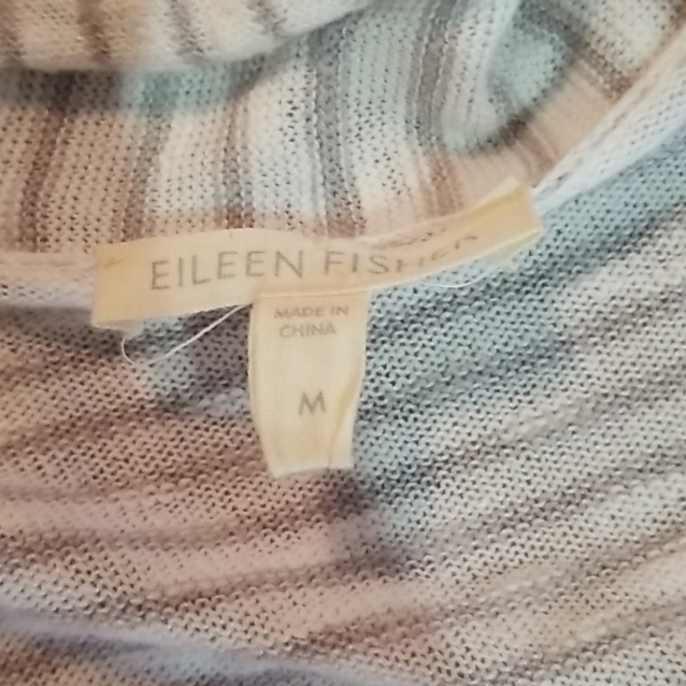 Eileen Fisher Linen/Cotton Blend Cardigan - SZ M - Picture 2 of 6